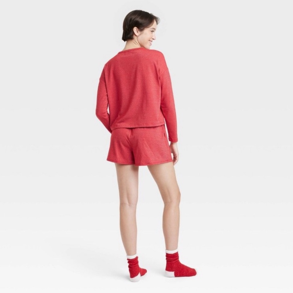 NWT Women's 3pc Socks and Pajama Set, RED- Great Gift! - Picture 3 of 4